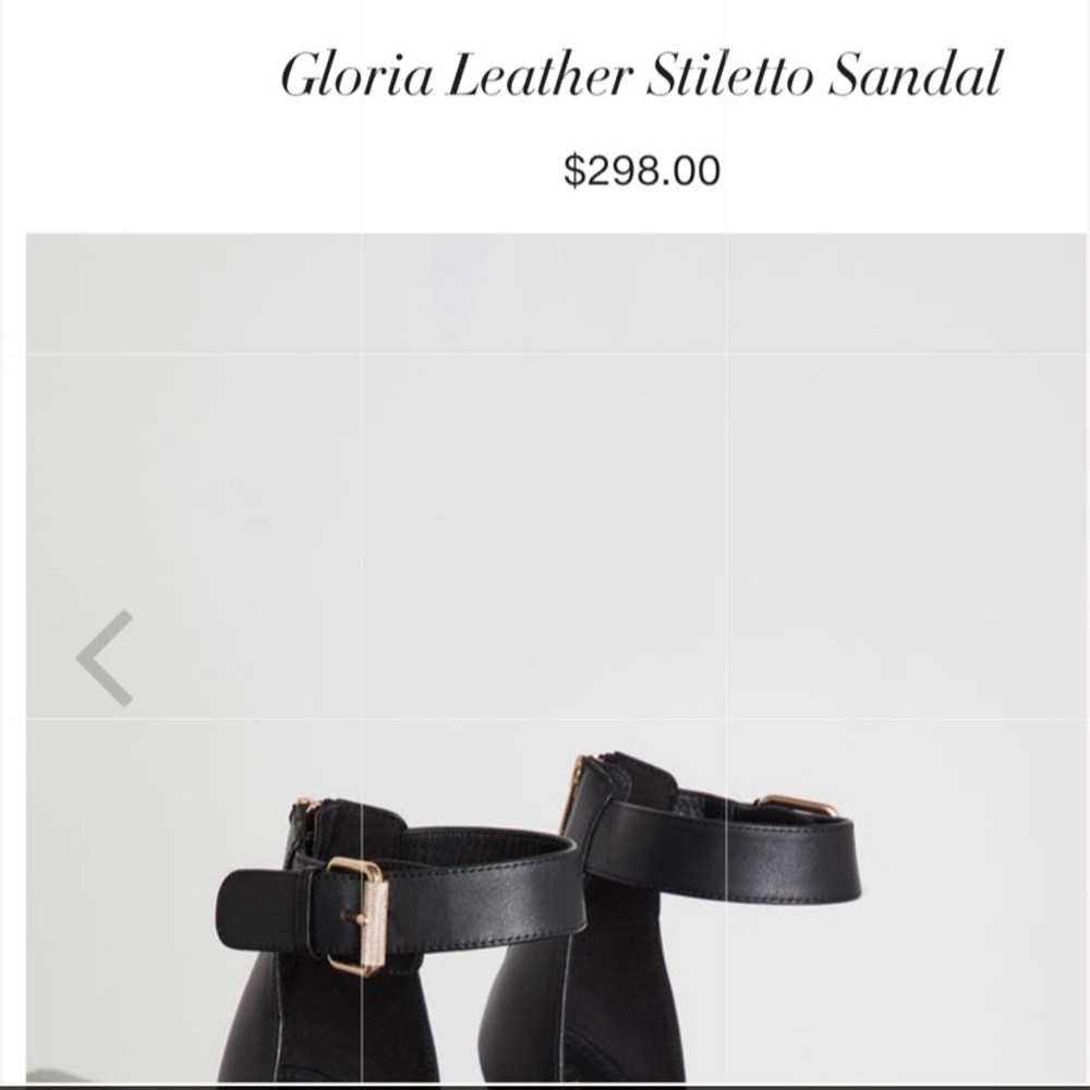 BCBG leather sandals with heels reduced price for quick sale - Picture 4 of 5